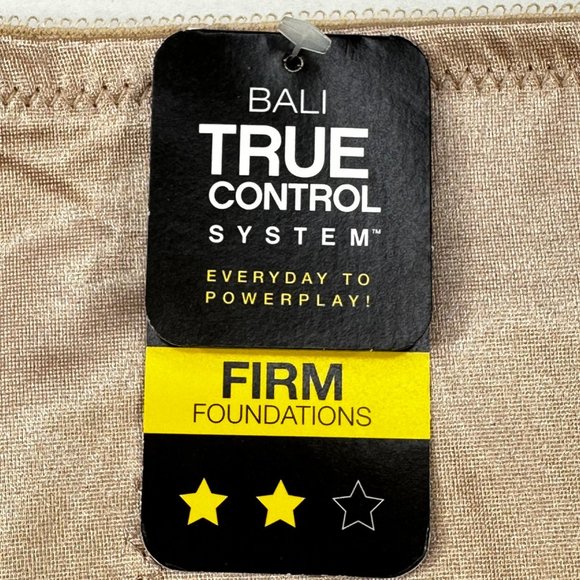 Bali Women's XL Panty Brief Shaper Firm Foundation True Control System Beige New - Picture 5 of 12